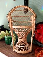 Vintage rotan planten stoeltje/poppenstoel, Ophalen of Verzenden, Overige soorten, Halfschaduw, Minder dan 100 cm