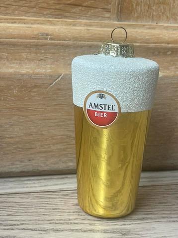 Amstel Bier kerstbal - Bierglas vaasje ornament beschikbaar voor biedingen