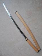 Samurai damast shirasaya zwaard, Verzamelen, Militaria | Algemeen, Ophalen of Verzenden, Overige soorten, Zwaard of Sabel