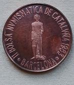 Spanje, II Bolsa Numismatica de Catalvna 1983 Barcelona, Postzegels en Munten, Penningen en Medailles, Ophalen of Verzenden, Brons