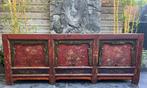 Chinees kast handbeschilderd tv kast dressoir chinese, Verburgt Vintage, Gebruikt, 150 tot 200 cm, Chinees oosters aziatisch Chinese orientaal