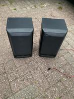 Set Akai speaker boxen model SW-M40 gebruikssporen werkend, Gebruikt, Minder dan 60 watt, Front, Rear of Stereo speakers, Ophalen