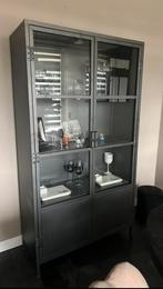 industriële kast zwart metaal, Huis en Inrichting, Ophalen, 50 tot 100 cm, Zo goed als nieuw, Metaal