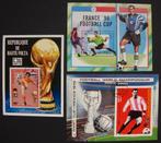 - 559 - 3 Voetbal Blokken, met Cruyff en Beckenbauer., Verzenden, Gestempeld, Sport