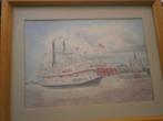 Kleurentekening NATCHEZ, New Orleans, v/e Stoomboot, Ophalen of Verzenden