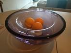 Vintage verzonken glazen kom / vaas / schaal | murano, Schaal, Rond, Ophalen of Verzenden, Glas