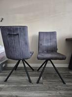 Henders & Hazel Elza Eetkamerstoelen 6 stuks - Stalen Poten, Ophalen, Twee, Zo goed als nieuw, Stof