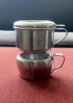 Durobor koffie kop met filter, Huis en Inrichting, Keuken | Servies, Gebruikt, Ophalen of Verzenden, Glas, Overige stijlen