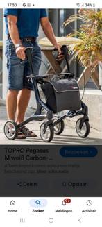 Topro  pegasus nieuw + bon carbon  rollator, Ophalen of Verzenden, Lichtgewicht, Zo goed als nieuw