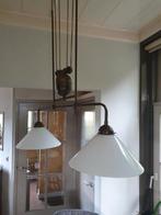 Sfeervolle lamp in goede staat en in hoogte verstelbaar, Huis en Inrichting, Lampen | Hanglampen, Ophalen, Gebruikt, Metaal, 50 tot 75 cm
