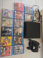 PS4 met 2 controllers + games, Spelcomputers en Games, Spelcomputers | Sony PlayStation 4, Met 2 controllers, Ophalen of Verzenden