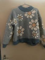 Blauwe bloementrui - Maat M, Ophalen of Verzenden, Zo goed als nieuw, Maat 38/40 (M), Blauw