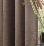 Prachtige taupe boucle gordijnen zware stof, Huis en Inrichting, Stoffering | Gordijnen en Lamellen, Ophalen of Verzenden, Nieuw