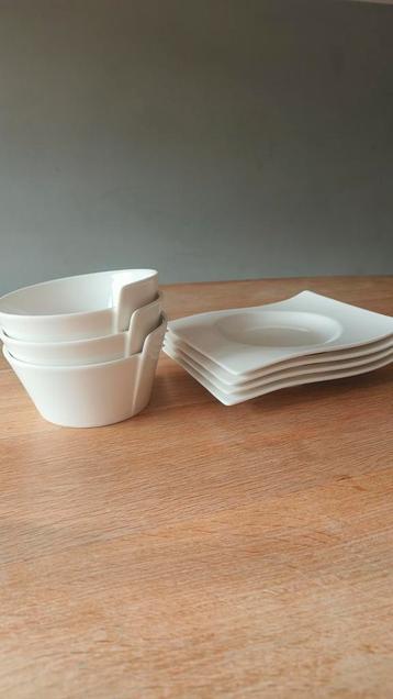 3 kommen, 4 schotels New Wave Villeroy & Boch beschikbaar voor biedingen