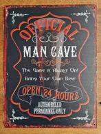 Official MAN CAVE - metalen wandbord, Ophalen of Verzenden