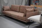 Luxe bank JAZZ Jess Design echt leer naturel beige bankstel, Ophalen, Zo goed als nieuw, Leer
