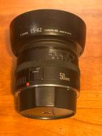 Canon 50mm 1.8 EF Lens metalen vatting + originele zonnekap, Ophalen of Verzenden, Spiegelreflex, Canon