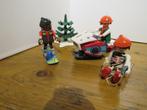 playmobil sneeuwpret met slee, sneeuwscooter, snowboard, Ophalen of Verzenden, Zo goed als nieuw, Complete set