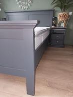160x200 antraciet ledikant, Huis en Inrichting, Slaapkamer | Bedden, Ophalen, Gebruikt, Tweepersoons, 200 cm