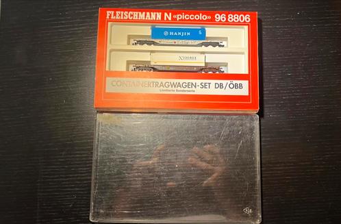 Fleischmann 96 8806 DB/ÖBB containerwagenset, Hobby en Vrije tijd, Modeltreinen | N-Spoor, Zo goed als nieuw, Wagon, Gelijkstroom
