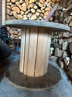 Houten haspel., Ophalen of Verzenden, Gebruikt, Rond, Hout