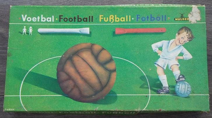 1950 Blaasspel Spel Voetballen Voetballer Veld Voetbal Match, Hobby en Vrije tijd, Gezelschapsspellen | Bordspellen, Gebruikt