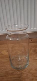 Glazen vaas, Wit, Ophalen of Verzenden, Minder dan 50 cm, Glas