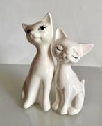 2 retro poezen beeldjes. Perfecte staat!, Verzamelen, Beelden en Beeldjes, Ophalen of Verzenden, Zo goed als nieuw, Dier