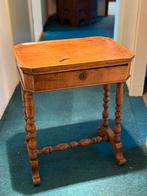 Antiek Biedermeier naaikastje / werktafeltje – met lade, Antiek en Kunst, Ophalen