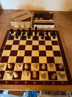 Schaakbord dambord met schaakstukken en damstenen, Ophalen of Verzenden, Zo goed als nieuw