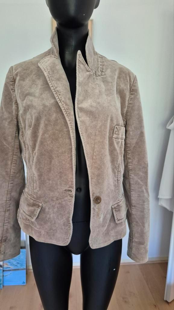 Merk closed   blazer, Kleding | Dames, Jassen | Winter, Zo goed als nieuw, Maat 46/48 (XL) of groter, Beige, Ophalen of Verzenden