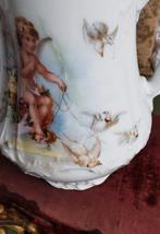 Oud melkkannetje met engel en duiven 14hoog ongemerkt Miekje, Ophalen of Verzenden