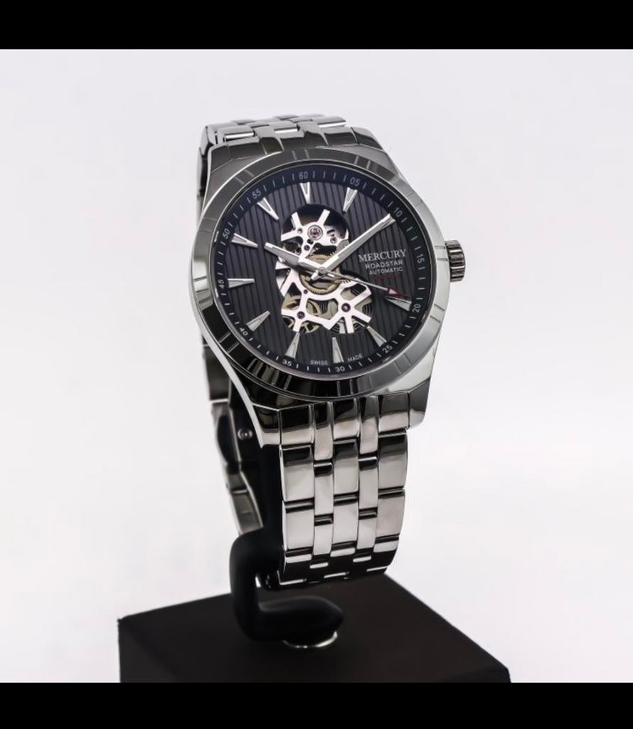 Brand new, Swiss Made Mercury Automatic watch., Overige merken, Staal, Staal, Polshorloge
