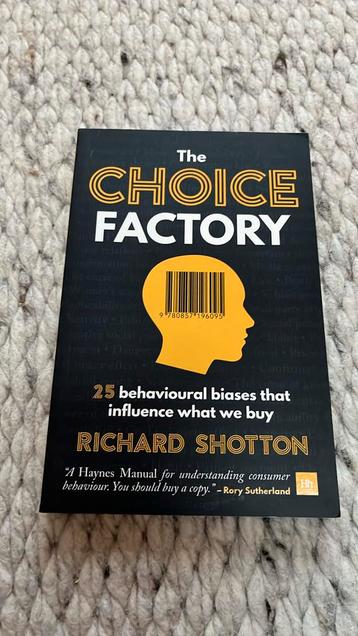 The Choice Factory van Richard Shotton beschikbaar voor biedingen