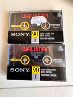 2x sony walkman casette chrome 90  nieuw, Cd's en Dvd's, Cassettebandjes, 2 t/m 25 bandjes, Ophalen of Verzenden, Onbespeeld, Nieuw in verpakking