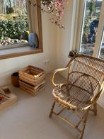 Rotan kuipstoel vintage, Ophalen, Gebruikt