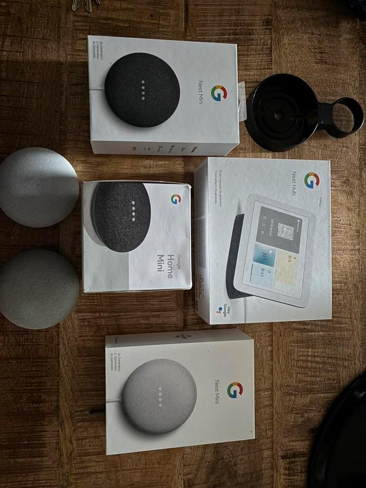 Google nest hub en speakers, Audio, Tv en Foto, Mediaspelers, Gebruikt, Ophalen