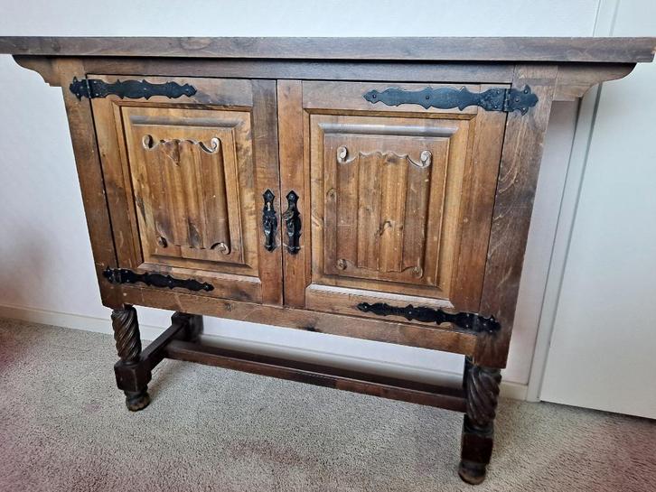Antiek kastje / sidetable 107 x 34 x 84 cm hoog, Huis en Inrichting, Tafels | Sidetables, Gebruikt, 25 tot 50 cm, 100 tot 150 cm
