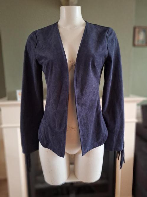 Drole de Copine blauw suèdine jasje L | Gratis verz in NL, Kleding | Dames, Jasjes, Kostuums en Pakken, Zo goed als nieuw, Jasje