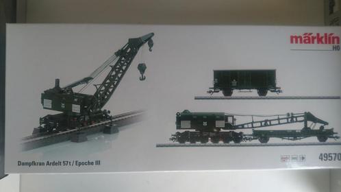 Marklin - Treinset kraan Ardelt 57t DB - MfxPLUS+Geluid+Rook, Hobby en Vrije tijd, Modeltreinen | H0, Zo goed als nieuw, Treinset