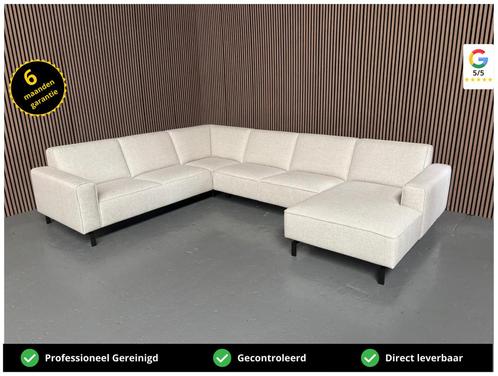 GRATIS LEVERING U-bank Grijs 350x265x160 SHOWROOMMODEL, Huis en Inrichting, Banken | Bankstellen, Nieuw, Hoekbank, Vierpersoons of meer