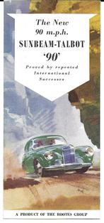 Sunbeam Talbot 90 folder (SU02), Ophalen of Verzenden, Gelezen, Overige merken