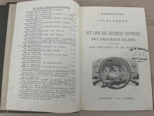 Jules Verne: Het land der buitenste duisternis (twee delen), Antiek en Kunst, Antiek | Boeken en Bijbels, Ophalen of Verzenden