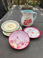 Jet Borden Set - Groen, Rood, Wit - Verschillende Maten, Huis en Inrichting, Keuken | Servies, Ophalen, Gebruikt, Bord(en), Overige stijlen