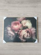 Prachtig schilderij in lijst pioenrozen rozen 50cmx38cm, Minder dan 50 cm, Nieuw, Ophalen of Verzenden, Schilderij