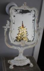 mooie zware barok spiegel op voet, Antiek en Kunst, Ophalen of Verzenden