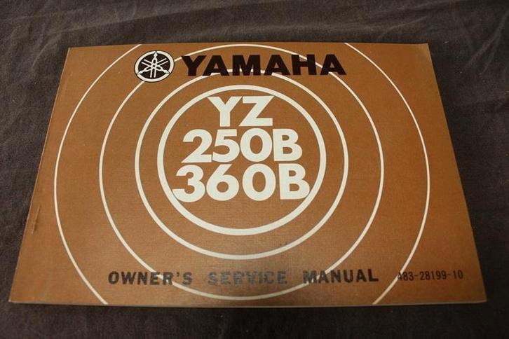 Yamaha YZ250B YZ350B 1974 motorcycle owner's manual YZ 350 B, Motoren, Handleidingen en Instructieboekjes, Yamaha, Ophalen of Verzenden