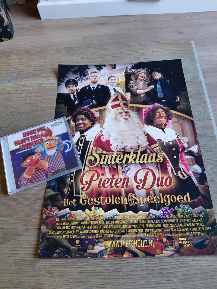 Sesamstraat - Hoor Wie Klopt Daar Kinderen PLASTIC + poster, Cd's en Dvd's, Cd's | Kerst en Sinterklaas, Nieuw in verpakking, Sinterklaas