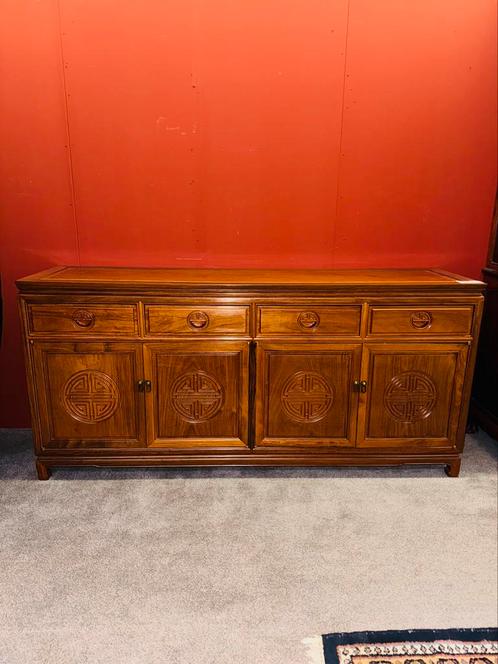Chinees rozenhout rosewood dressoir kast, Huis en Inrichting, Kasten | Dressoirs, Ophalen
