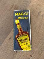 Maggi emaille deurpostje, Ophalen of Verzenden, Gebruikt, Reclamebord